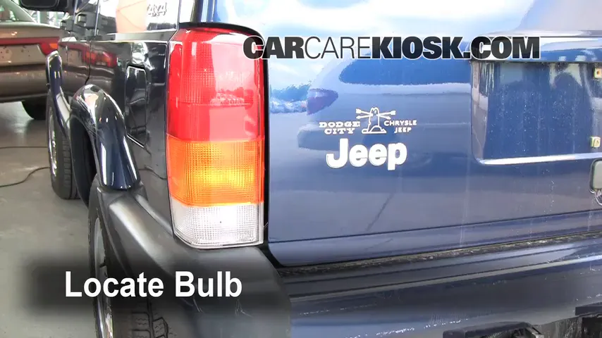 2000 Jeep Cherokee Sport 4.0L 6 Cyl. (4 Door) Lights Turn Signal - Rear (replace bulb)